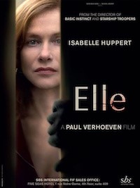 Elle (2017, Fr/Ger/Bel, Dir. Paul Verhoven, 130 mins, 18) - subtitled